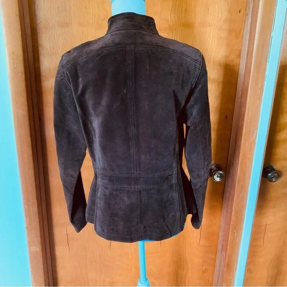 Ruff Hewn Suede Leather brown jacket - Picture 4 of 14